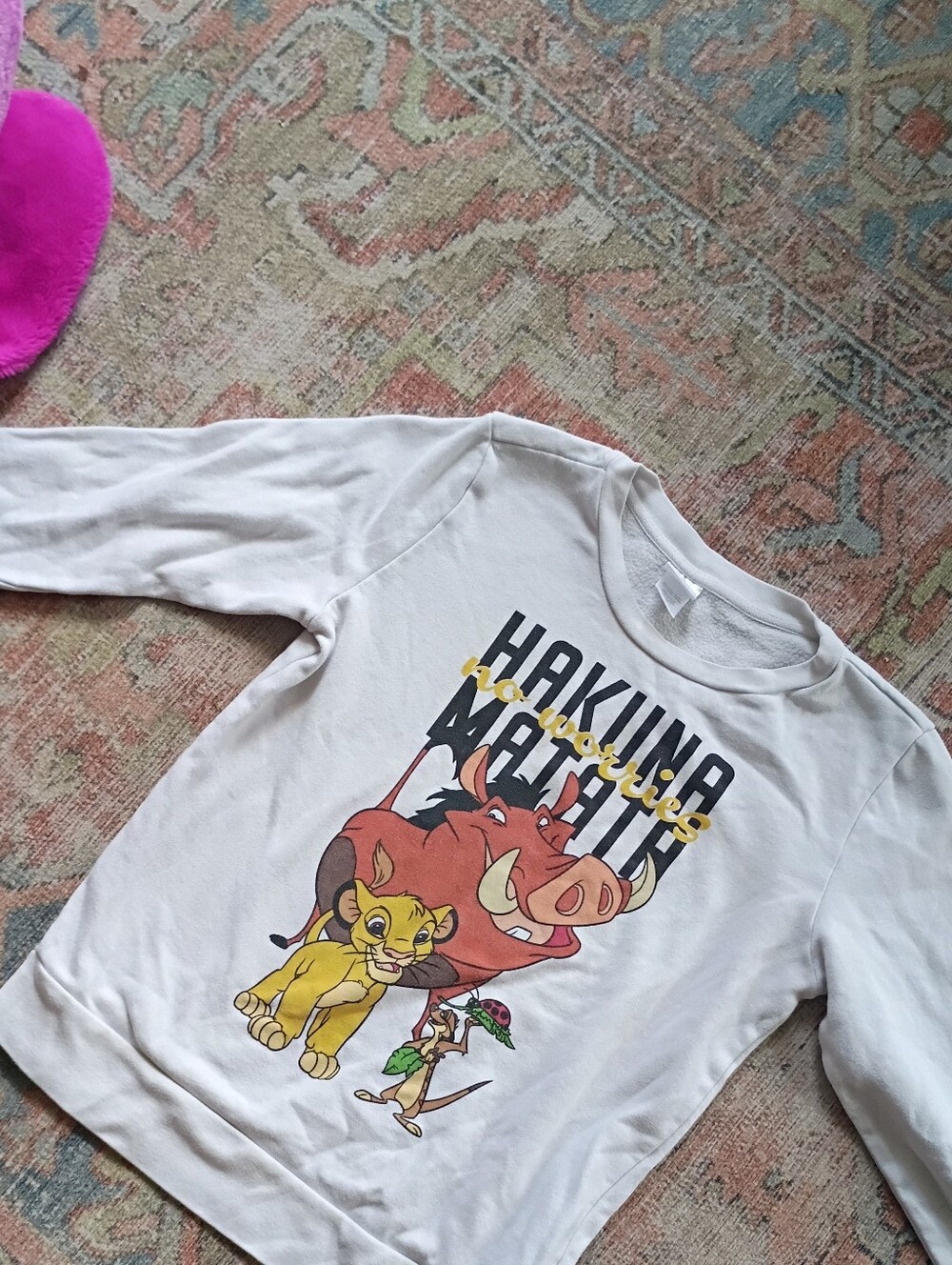 Disney Hakuna Matata Lion King Cream Kids Sweatshirt